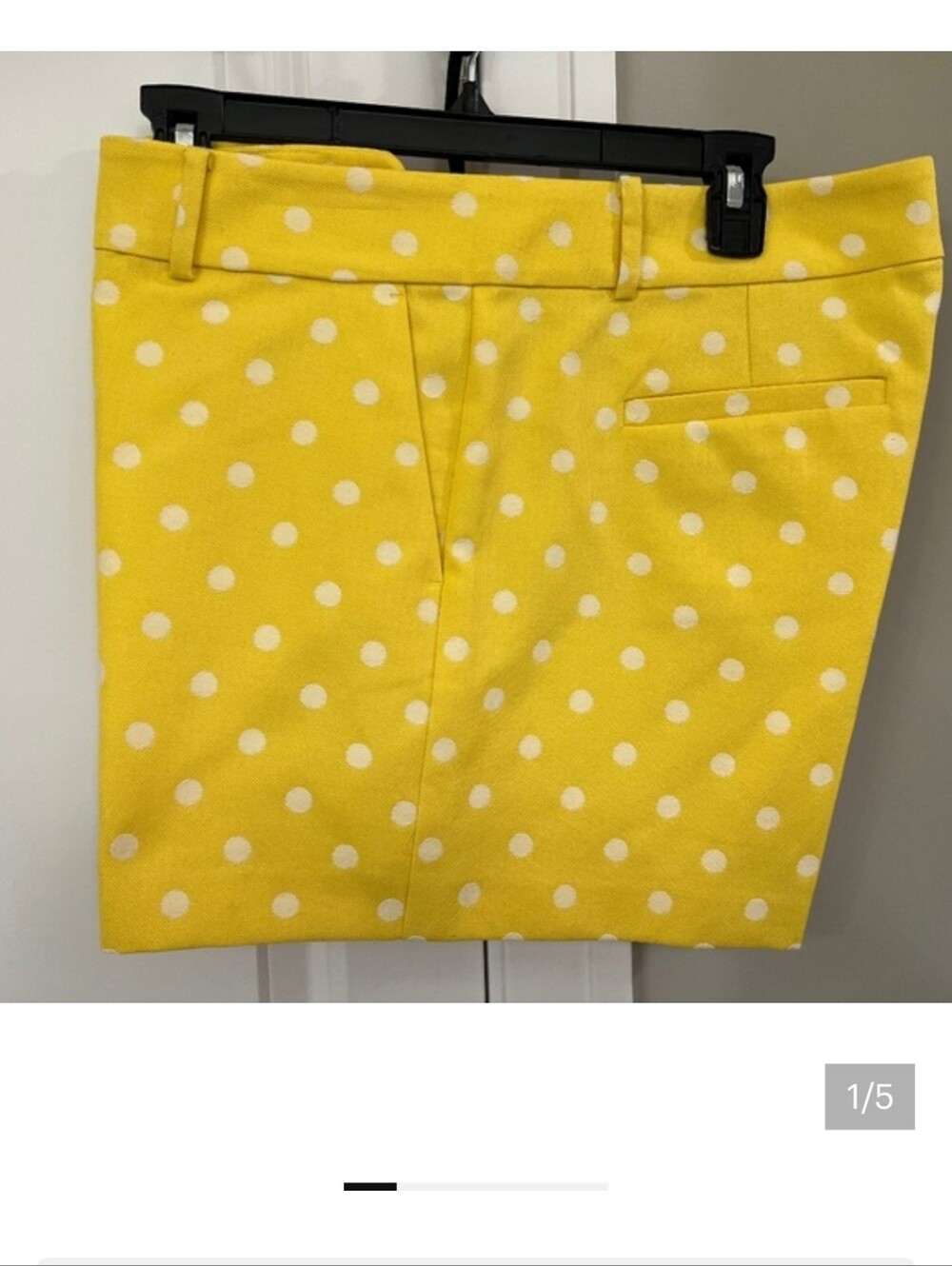 Ann Taylor Yellow Polka Dot Shorts - NWT